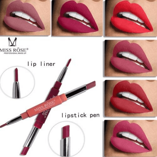 MISS ROSE 2-in-1 Lipstick Pen Lip Liner