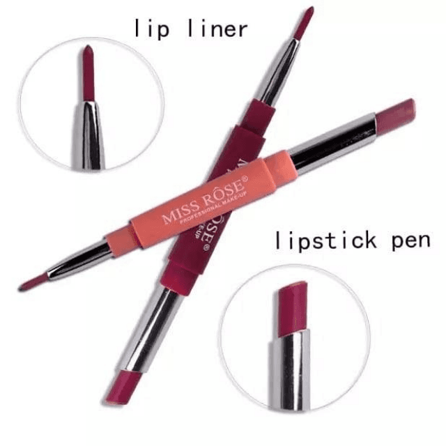 MISS ROSE 2-in-1 Lipstick Pen Lip Liner