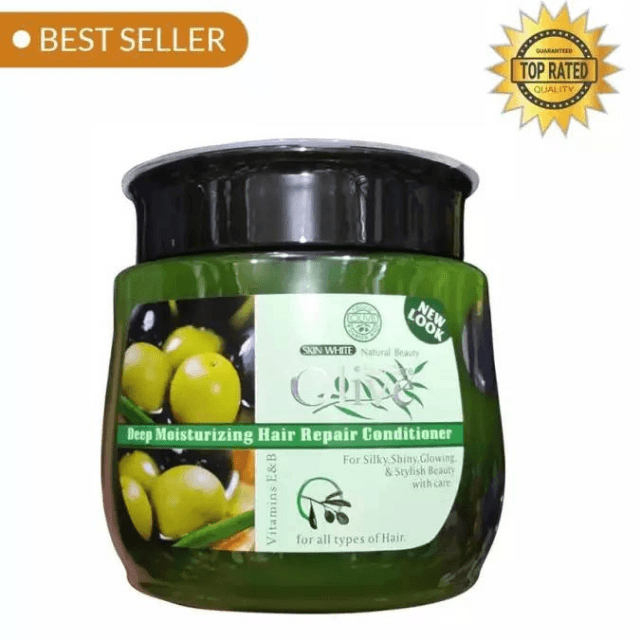 Olive Hair Mask + Conditioner Jar