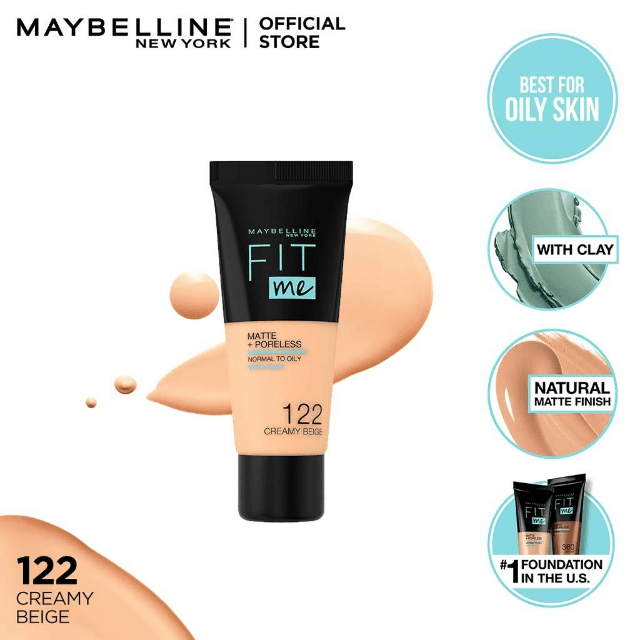 Maybelline NY Fit Me Matte + Poreless Face Foundation - 30ml