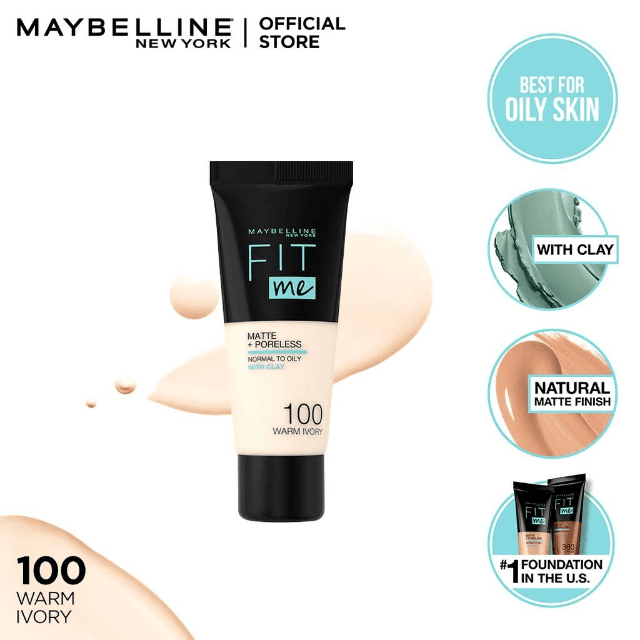 Maybelline NY Fit Me Matte + Poreless Face Foundation - 30ml