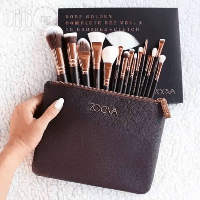 Zoeva Pack Of 15 Makeup Brushe Set Rose Gold