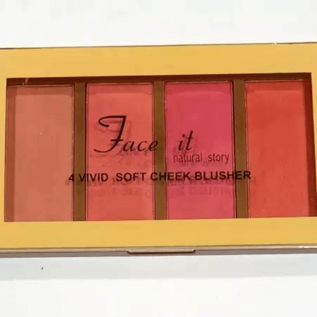 Face It 4 Color Professional Cheeks Blusher