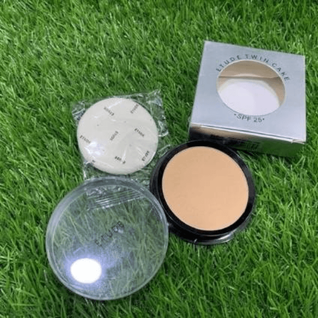 Etude Twin Cake Compact Powder With Puff-