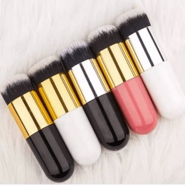 Foundation Kabuki Brush,Chubby Pier Foundation Brush Flat Cream Makeup Brus