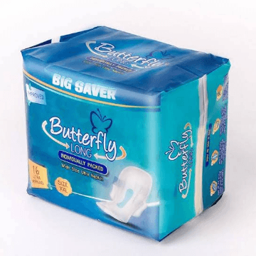 Butterfly Long Individually Packed 16 Ultra Napkins